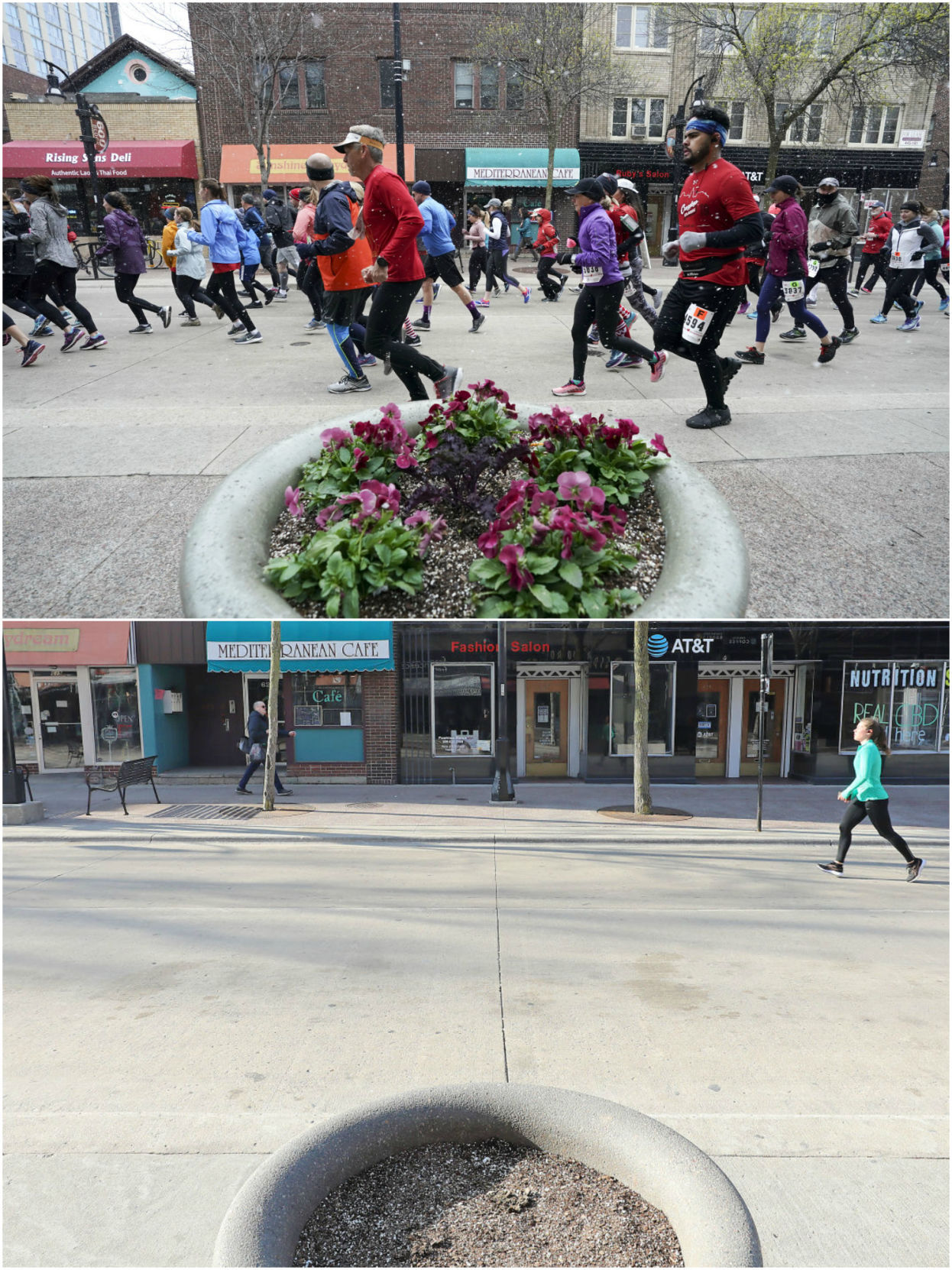 State Street before and after